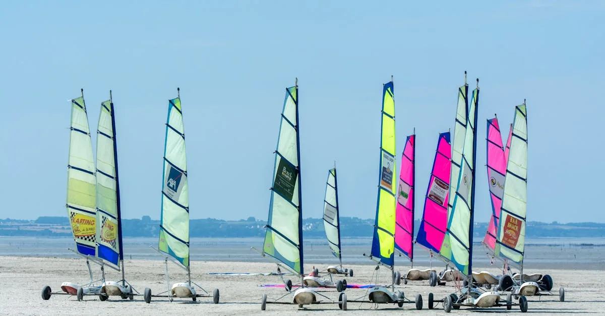 découvrez le land sailing, un sport nautique terrestre alliant vitesse et sensations fortes grâce à un chariot propulsé par le vent sur les plages ou terrains plats.